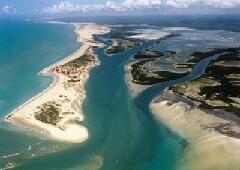 Pousada Chale Mar Rio Galinhos Bagian luar foto